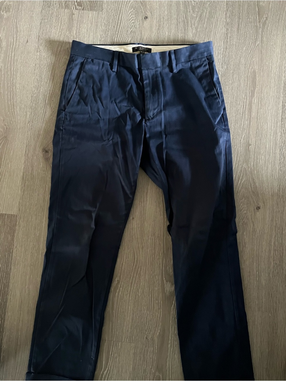 Banana Republic Navy Blue Chinos - Flat Front